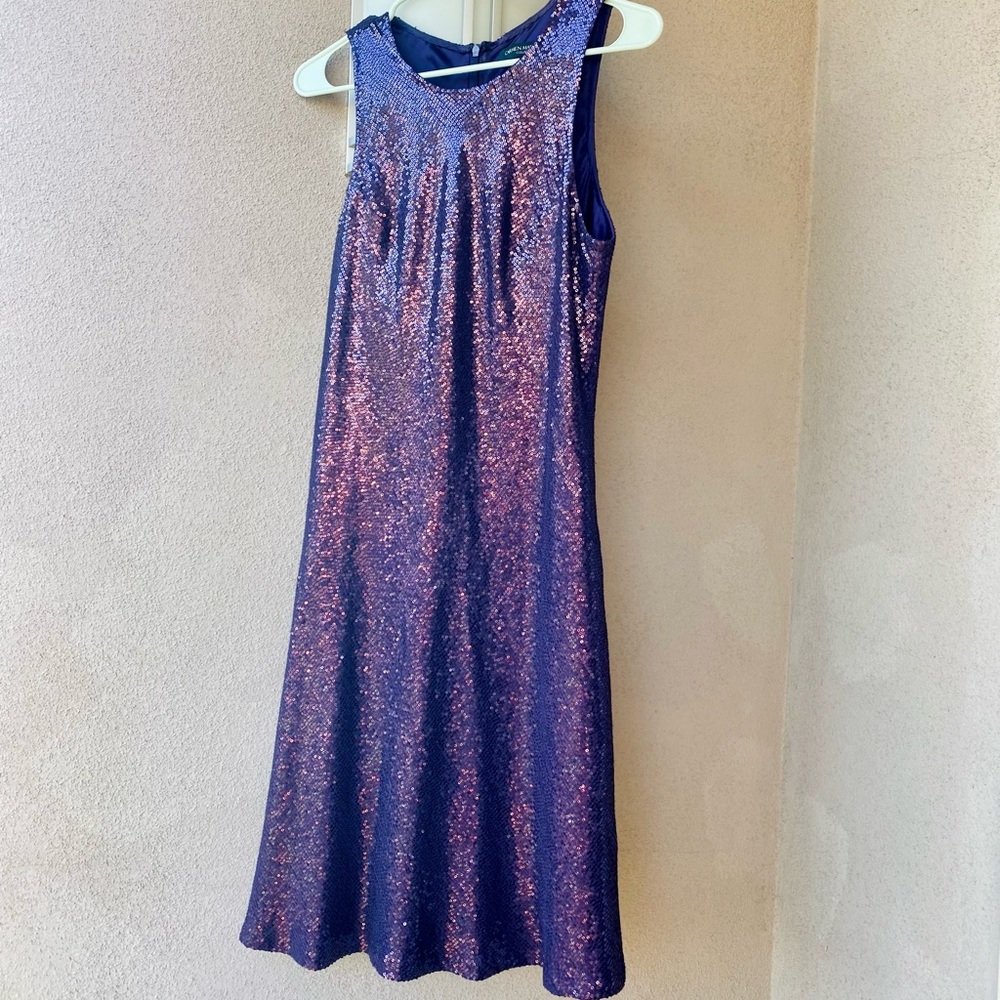LIKE NEW Super Sparkling Luxurious Gorgeous Sequin Embellished Dress in Purple